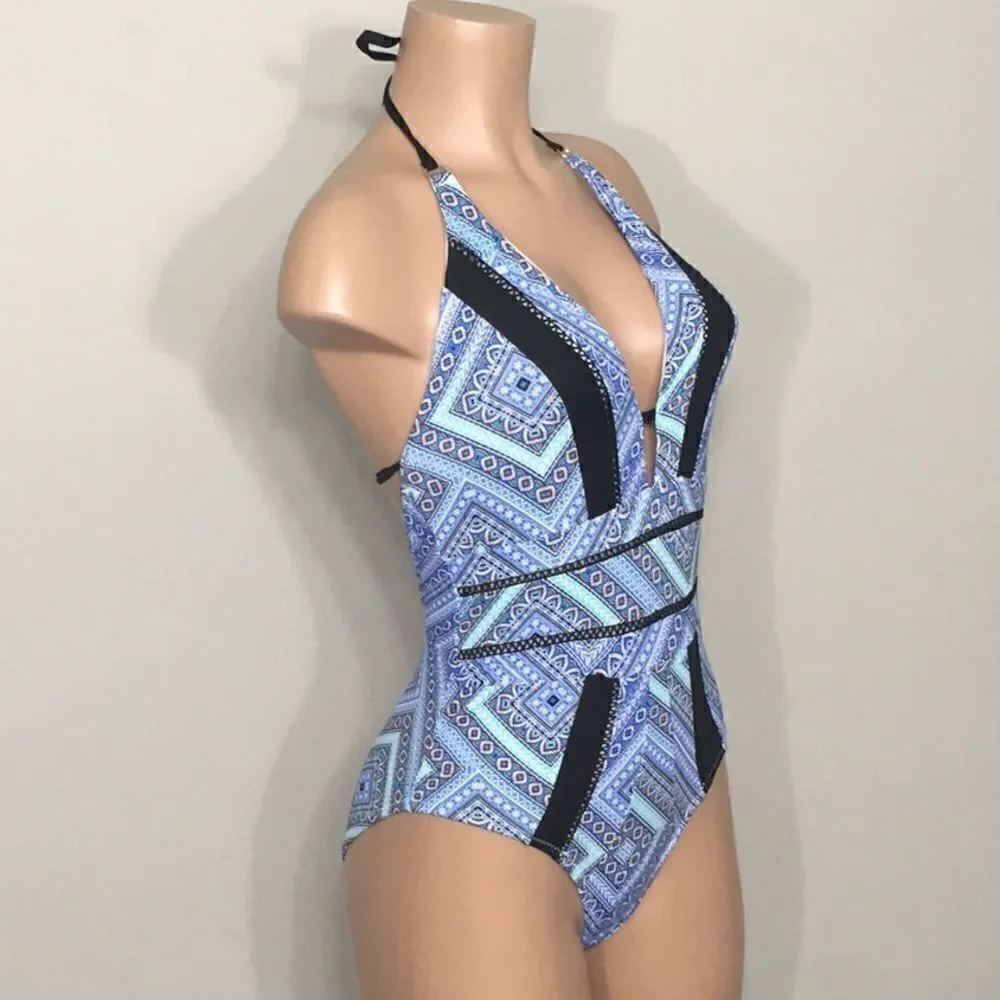 Leilani plunge swimsuit. NWOT